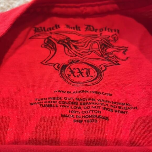 Black Ink Design Marines First to fight, Last to leave graphic t-shirt, size XXL - Picture 5 of 5